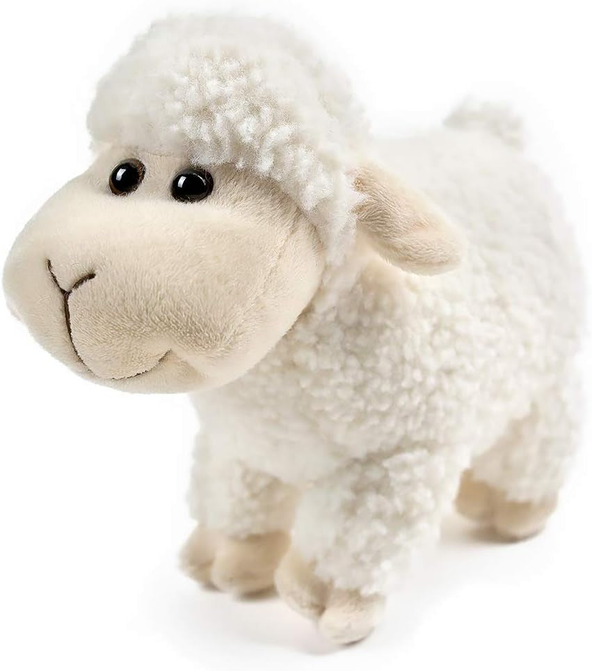Sheep Stuffed Animal Lamb Plush Decorations 3Pcs (Sitting, Standing, Kneeling) White Sheep Toys Gift for Kids Little Girl/Boy
