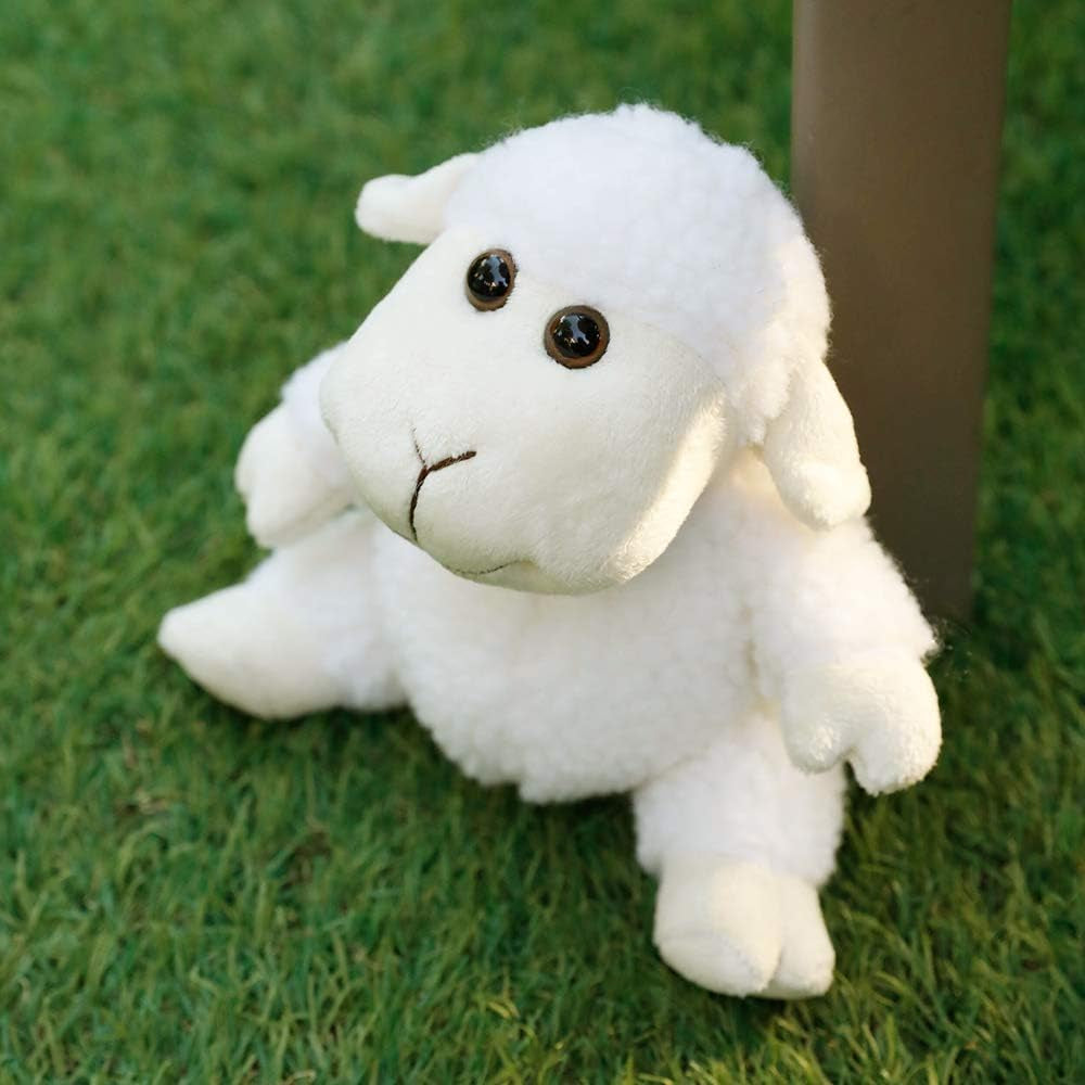 Sheep Stuffed Animal Lamb Plush Decorations 3Pcs (Sitting, Standing, Kneeling) White Sheep Toys Gift for Kids Little Girl/Boy