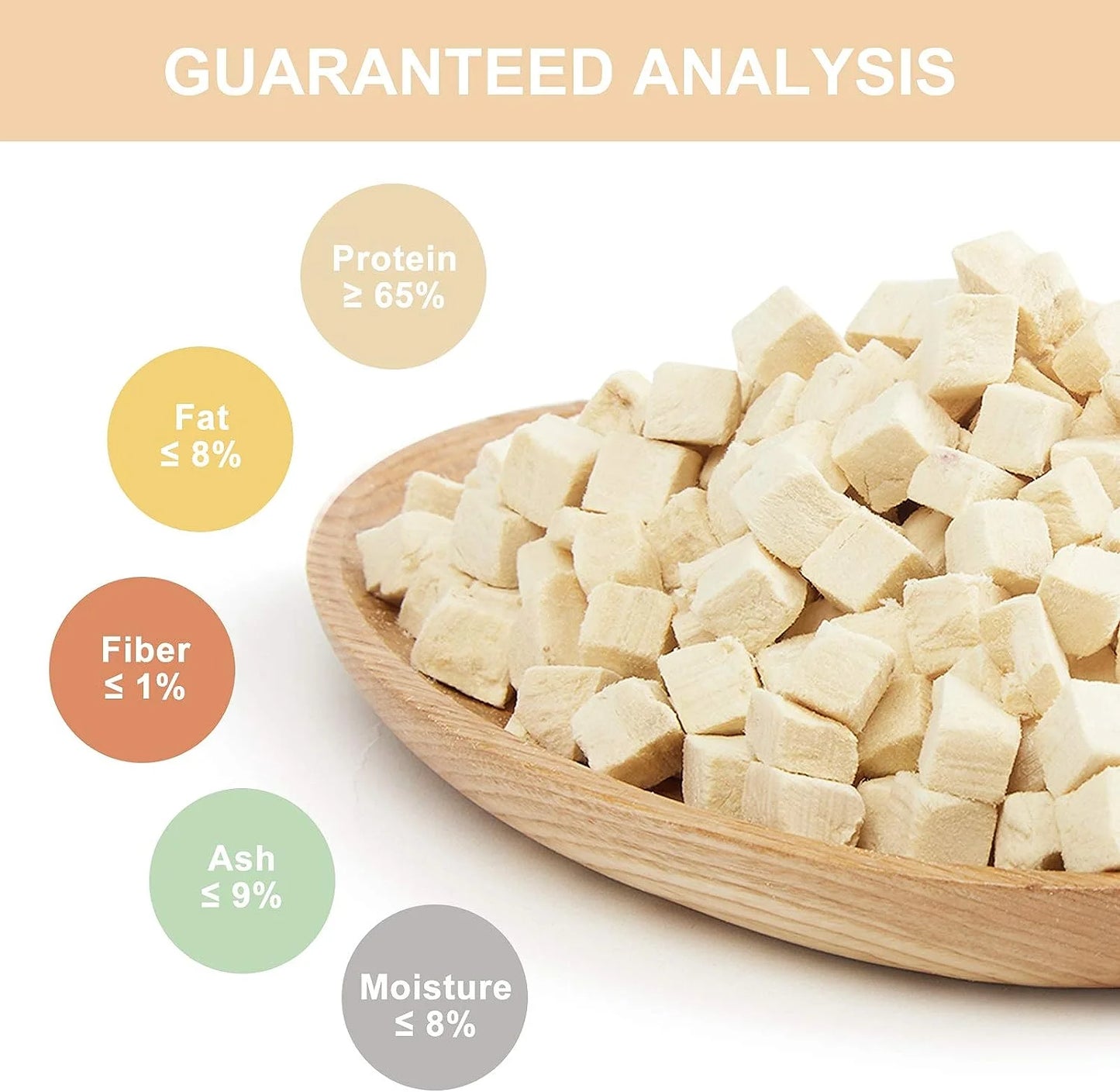 Freeze Dried Cat and Dog Treats Grain Free, Raw Single Ingredient Chicken High Protein Snacks for Training