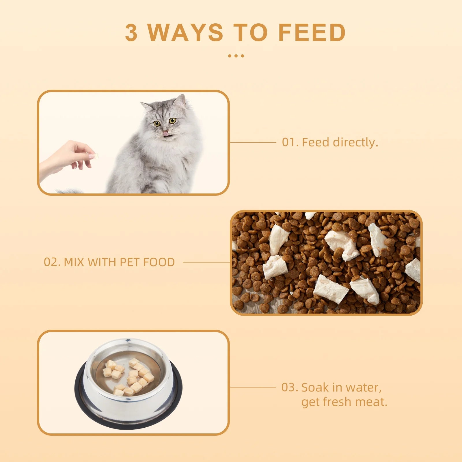 Freeze Dried Cat and Dog Treats Grain Free, Raw Single Ingredient Chicken High Protein Snacks for Training