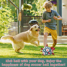 Dog Balls Toys, Soccer Ball with Straps, Puppy Birthday Gifts, Dog Water Toy, Durable Herding Balls for Small Medium Dogs, Interactive Toys for Tug of War (6 Inch)