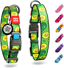 Nylon Dog Collar - Adjustable Dog Collar for Large Dogs, Small & Medium Dogs - Breakaway Puppy Collars for Large Breed Dogs - Boy & Girl Dog Collars with Durable Plastic Buckle and QR Dog Tag