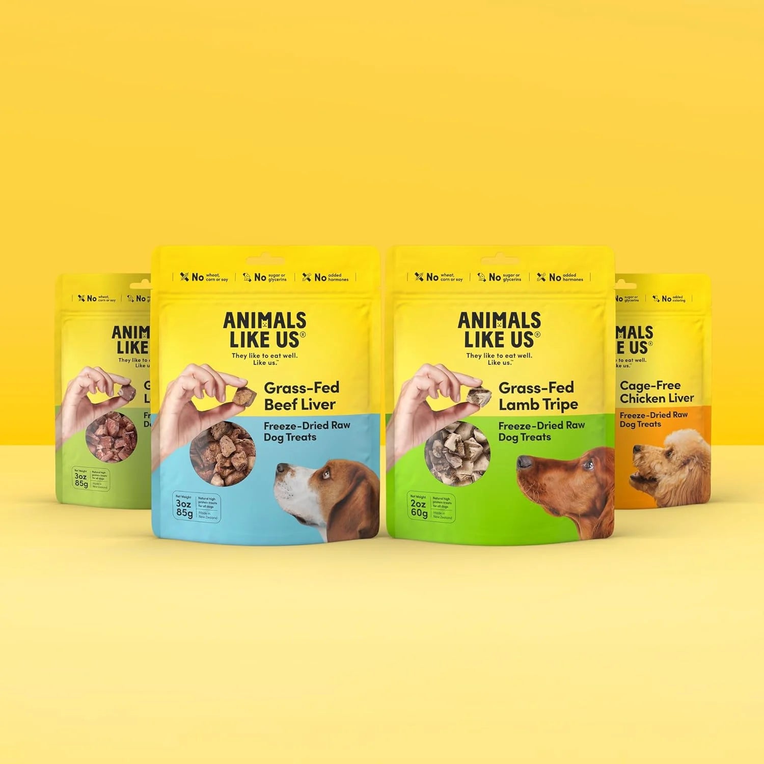 Premium Dog Treats, Freeze-Dried Raw 100% Grass-Fed Beef Liver, Single Ingredient, Protein Rich, Non-Gmo, No Wheat or Corn, 3 Oz