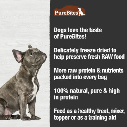 Turkey Freeze Dried Dog Treats, 1 Ingredient, Made in USA, 2.47Oz