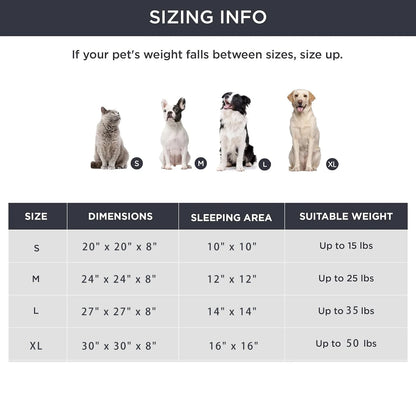 Calming Donut Dog Bed Anti-Anxiety, Self Warming, Cozy Soft Plush round Pet Bed Indoor, Ideal for Both Home & Travel, 24"L X 24"W X 8"H