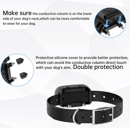 Anti Barking Collar for Dogs,  Shock Training Control Smart IPX7 Water-Resistant