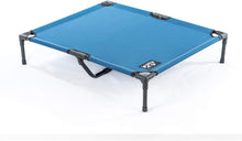 Elevated Cooling Pet Bed, Dog Cot, Orthopedic, Easy Clean, Large, Blue
