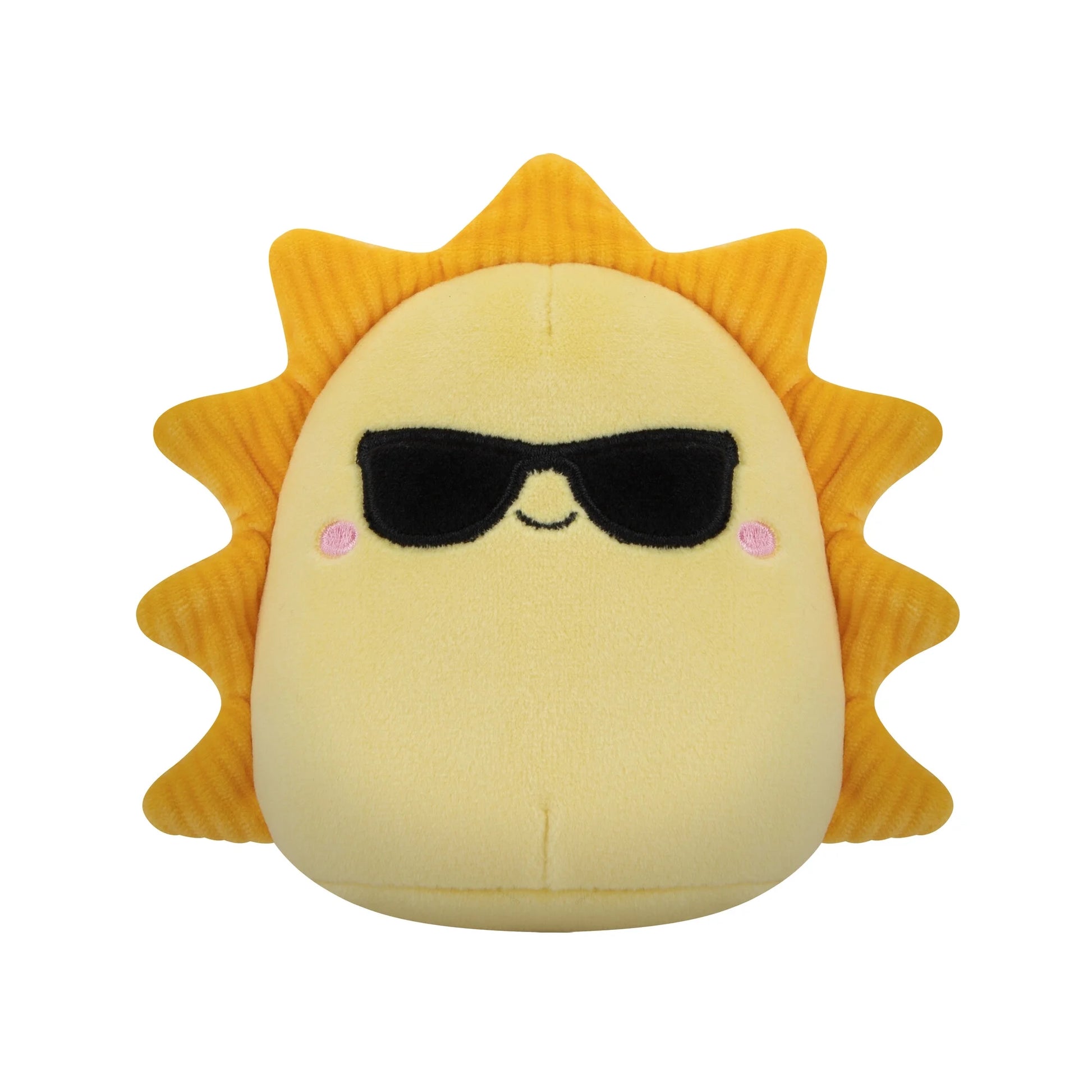 Original 3.5 Inch 2-Pack Blue and Green Planet and Yellow Sun Plush Dog Toys