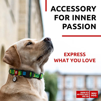 Nylon Dog Collar - Adjustable Dog Collar for Large Dogs, Small & Medium Dogs - Breakaway Puppy Collars for Large Breed Dogs - Boy & Girl Dog Collars with Durable Plastic Buckle and QR Dog Tag