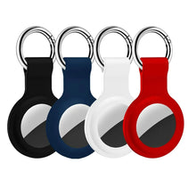 Airtag Holder, 4 Pack Air Tag Keychain for Apple Air Tag, Silicone Airtags Protective Tracker Cover with Loop Key Ring for Wallet,Luggage,Cat,Dog,Pets Airtag Accessories