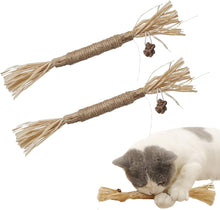 Catnip Toy Cat Toys Catnip Toy Cat Chew Toy Cat Kicking Silvervine Stick Teeth Cleaning Cute Kitten Teething Indoor Interactivecat Dental Care Matatabi (Raffia 2Pcs)