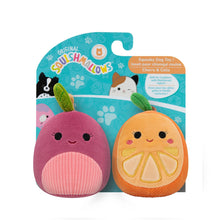 Original 3.5 Inch 2-Pack Cherry the Red Cherry and Celia the Orange Slice Plush Dog Toys