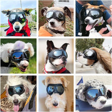 Dog Goggles Small Breed, Wide Snout & Soft Frame, Tactical Driving Sunglasses for Dogs Small to Medium Breed, Anti-Uv Dog Eye Protection, Windproof Dustproof, Adjustable, Silver Lens