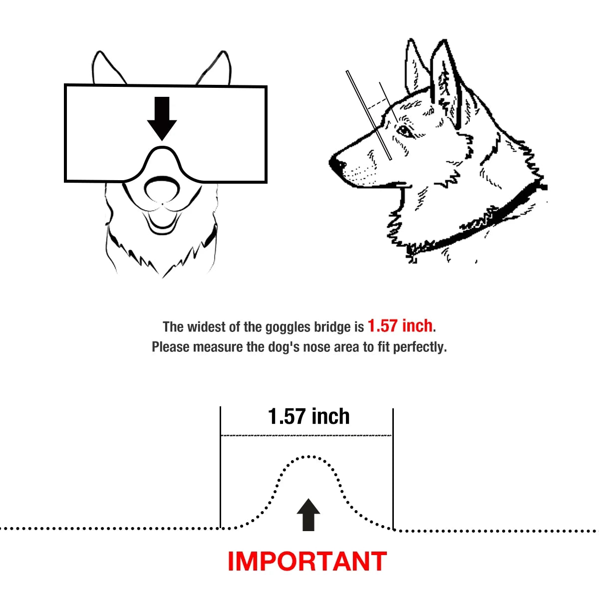Dog Goggles Sunglasses for Medium to Large Dog Eye Protection with Adjustable Straps