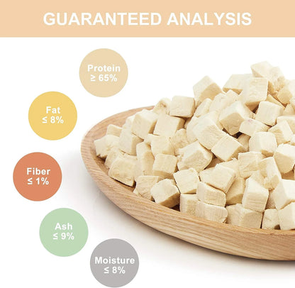 Freeze Dried Cat and Dog Treats Grain Free, Raw Single Ingredient Chicken High Protein Snacks for Training