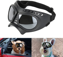 Dog Goggles Small Breed, Wide Snout & Soft Frame, Tactical Driving Sunglasses for Dogs Small to Medium Breed, Anti-Uv Dog Eye Protection, Windproof Dustproof, Adjustable, Silver Lens