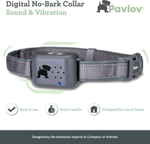 Pavlov Digital anti Bark Collar, Deterrent Device to Stop Dogs Barking, No Shock Only Sound & Vibration, Safe & Humane, No Bark Training for Small Medium & Large Dogs, Water Resistant and Lightweight